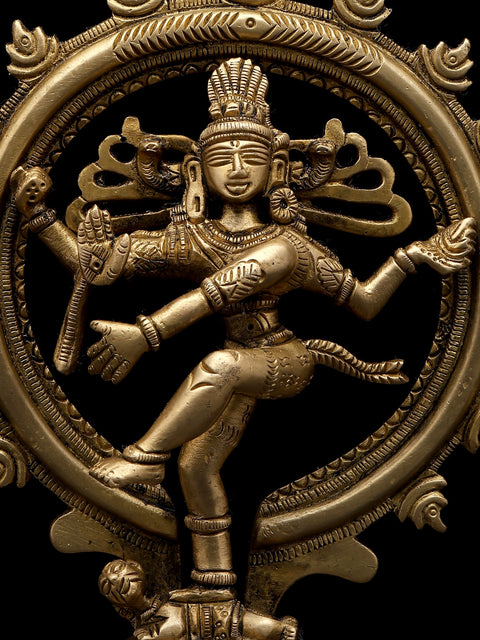 7" Nataraja - Dancing Lord shiva in Brass