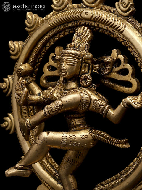 7" Nataraja - Dancing Lord shiva in Brass