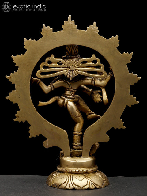 7" Nataraja - Dancing Lord shiva in Brass