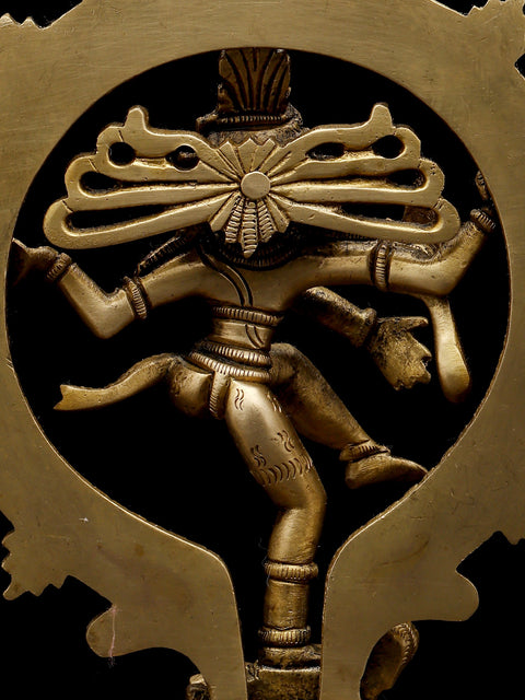 7" Nataraja - Dancing Lord shiva in Brass