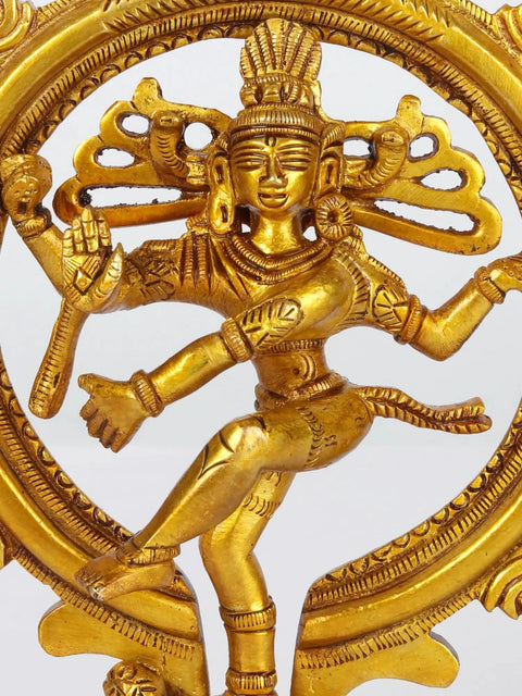 7" Nataraja - Dancing Lord shiva in Brass
