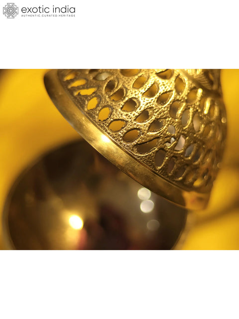 Designer Brass Incense Burner with Handle