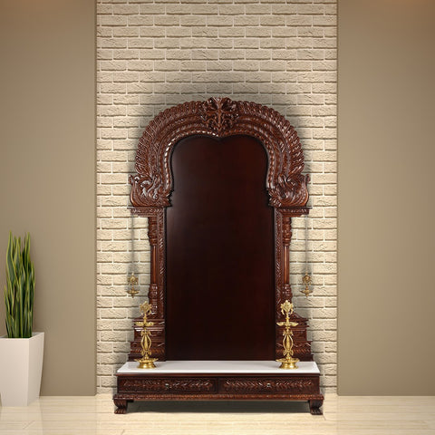 71'' Super Large Thiruvachi Wooden Frame For Hindu Idols | Made In India | Wood and Marble