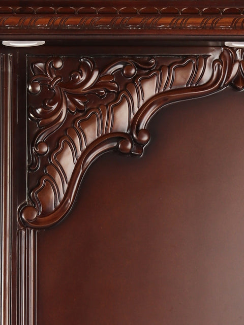 70'' Super Large Hindu Idol Wooden Frame with Lights | Made in India | Wood and Marble