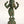 5" Green Patina Standing Chaturbhuja Lord Ganesha in Brass