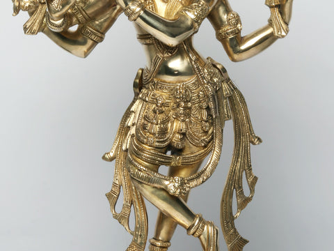 21'' Superfine Lord Krishna as Vishnu Avatar Statue In Brass