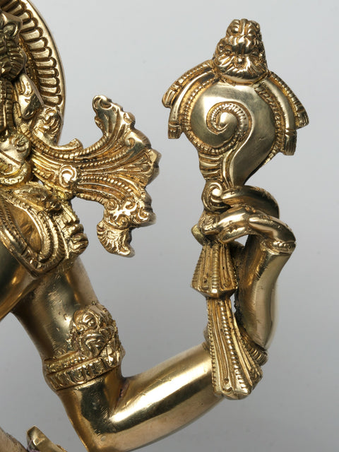 21'' Superfine Lord Krishna as Vishnu Avatar Statue In Brass