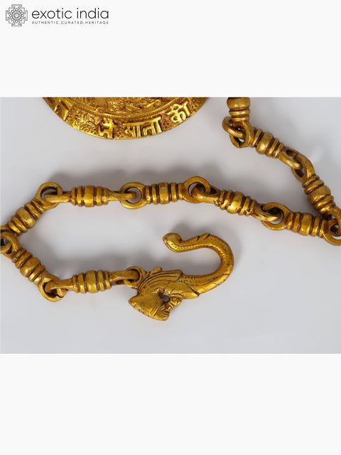 6" Goddess Durga Ritual Bell in Brass