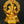 11" Turbaned Lord Ganesha Seated on Throne | Brass Statue