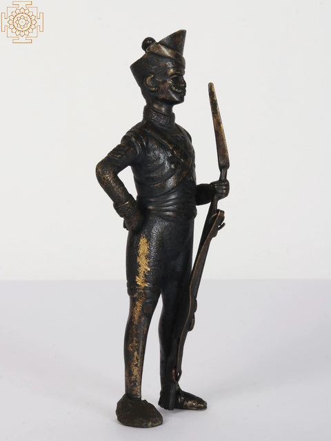6" Small Indian Soldier Statue