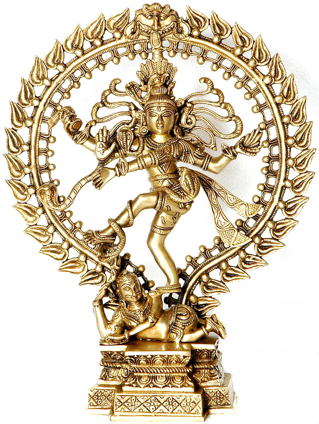 17" Shiva's Cosmic Dance Handcrafted Brass Idol