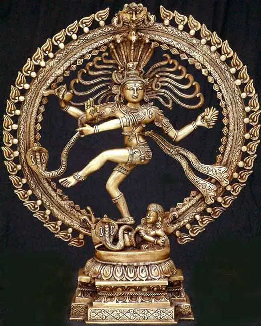 20" Handmade Nataraja Brass Statue for Home Decor
