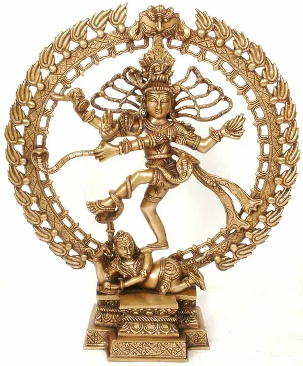16" Handmade Nataraja Brass Statue