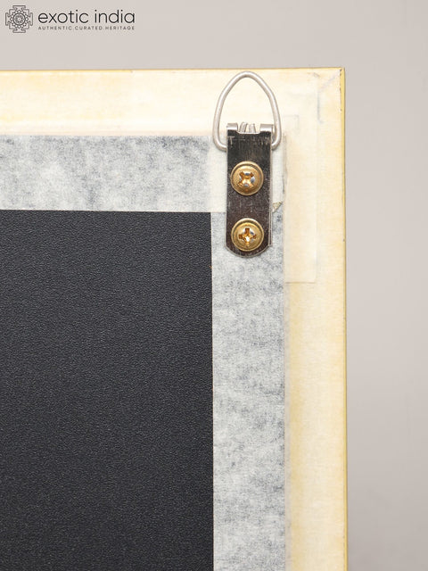 12" Brass Lotus Wall Hanging Frame | Home Decor