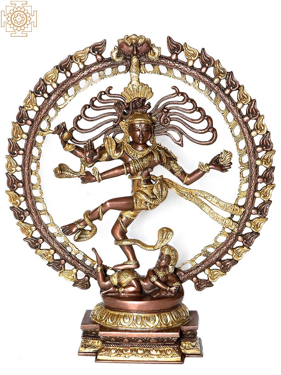 20" Nataraja Cosmic Dancer Handmade Brass Statue
