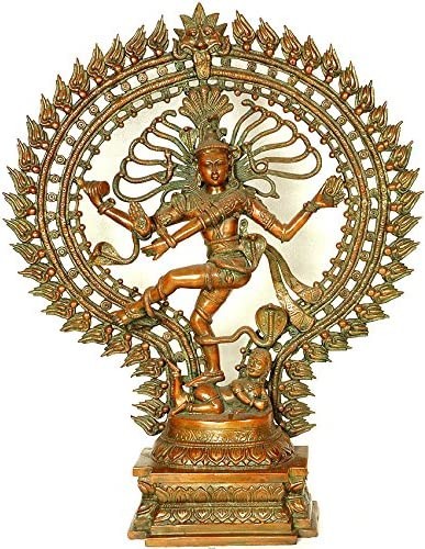 27" Nataraja Brass Statue - Handmade King of Dancers Sculpture
