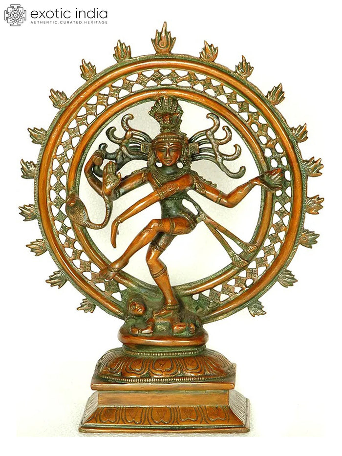 11" Handmade Brass Lord Shiva Nataraja Statue