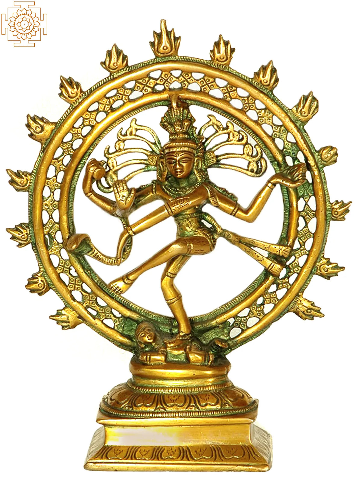9" Nataraja In Brass | Handmade | Made In India