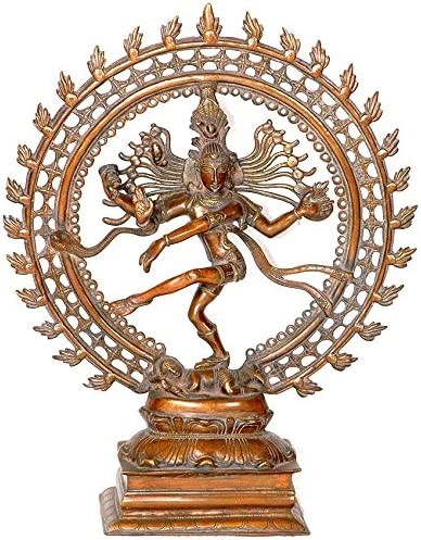 18" Handmade Nataraja Brass Statue for Pooja and Home Decor