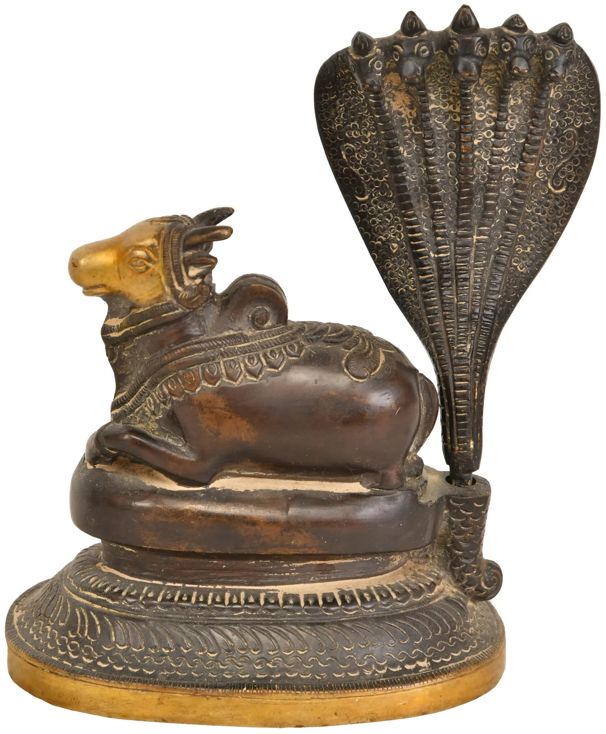 5" The Coiled Energy of Kundalini in Brass | Handmade | Made in India