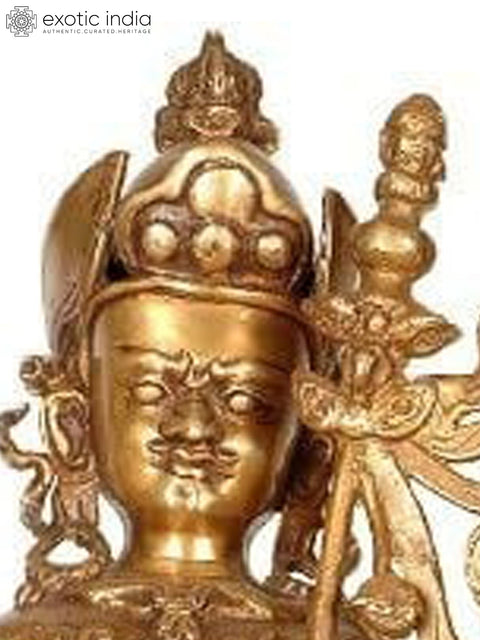 17" (Tibetan Buddhist Deity) Padmasambhava - The Second Buddha In Brass | Handmade | Made In India