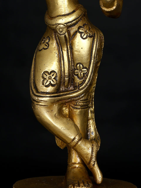 8" Brass Buddhist Mayadevi Statue - The Mother of Buddha | Handmade | Made in India
