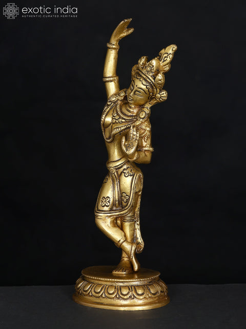 8" Brass Buddhist Mayadevi Statue - The Mother of Buddha | Handmade | Made in India