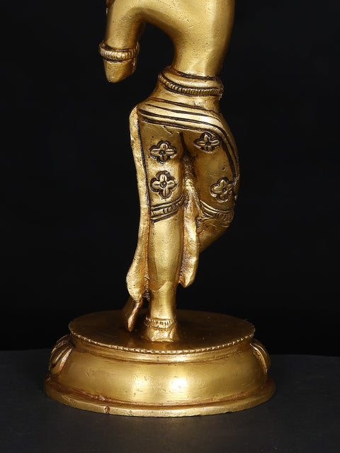 8" Brass Buddhist Mayadevi Statue - The Mother of Buddha | Handmade | Made in India
