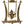 17" Brass Ganesha Idol on Swing - Pillars Decorated with Ganesha Figures