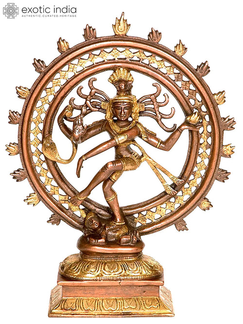 12" Nataraja Lord Shiva Handmade Brass Sculpture