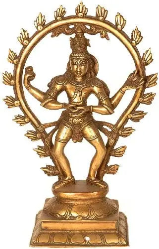 14" Dancing Shiva In Brass | Handmade | Made In India