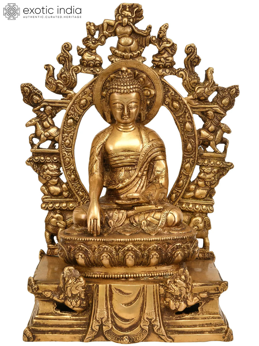 10" Six Perfections of Buddha Handmade Brass Statue