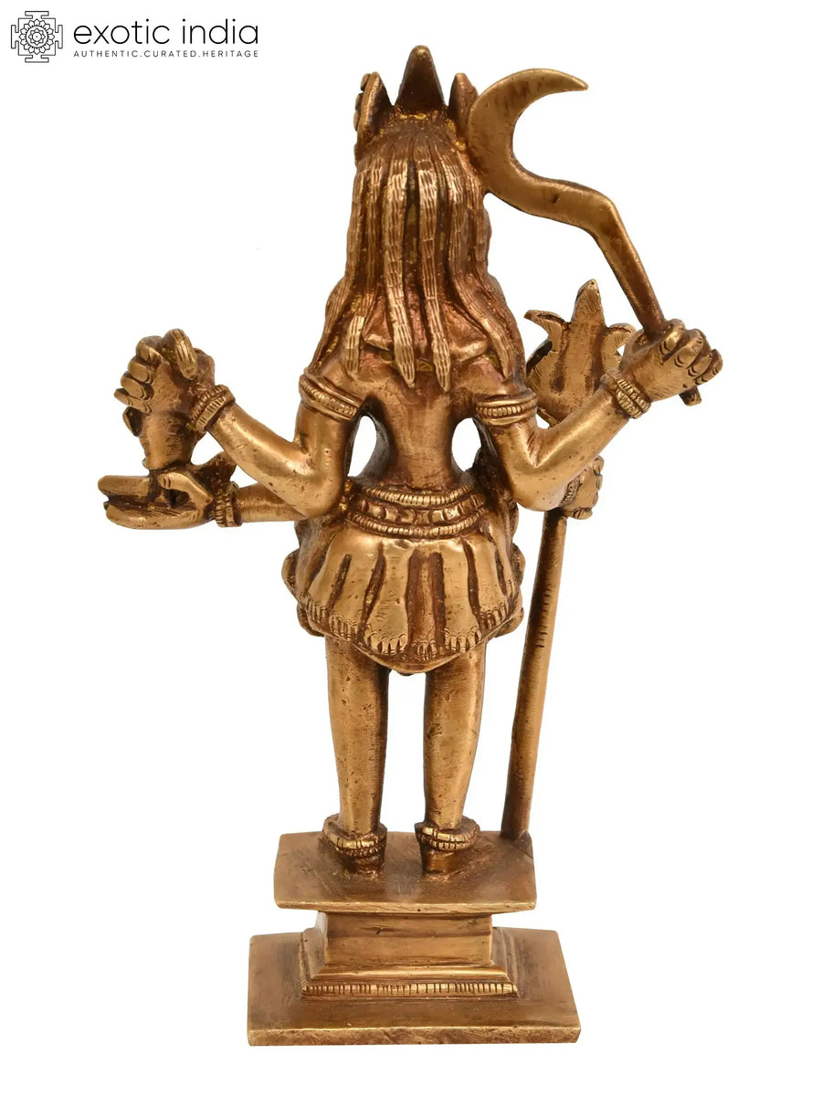 7" Goddess Kali Handmade Brass Statue