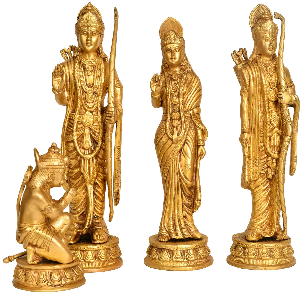 13" Shri Rama Durbar In Brass | Handmade | Made In India