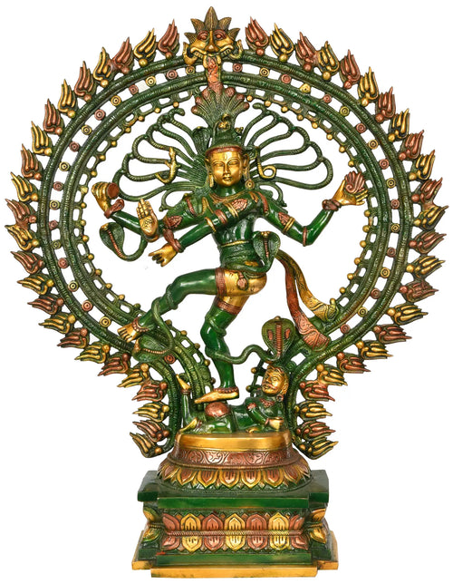 27" Nataraja Handmade Brass Statue for Home Decor