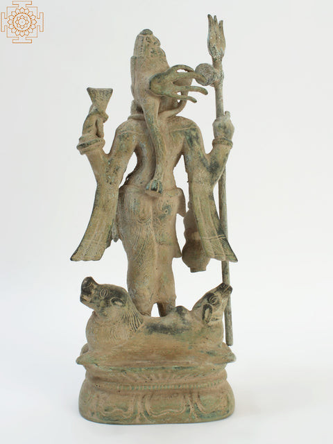 Ardhanarishvara Brass Sculpture | Indian Handcrafted Statue