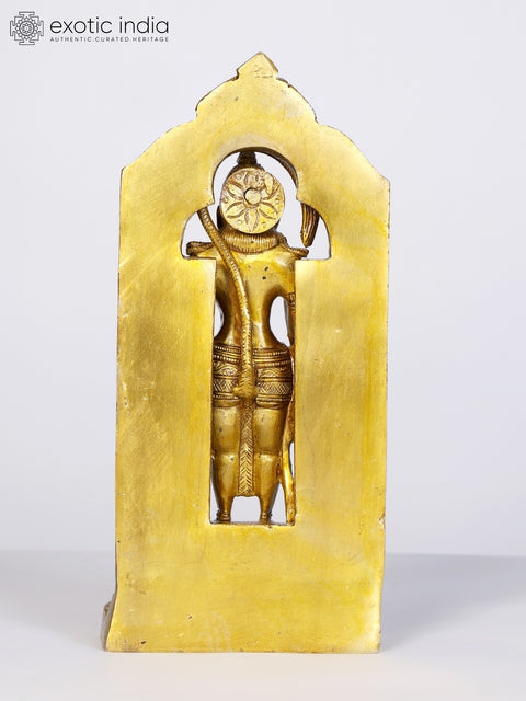 8" Hanuman Brass Statue | God Idol for Temple