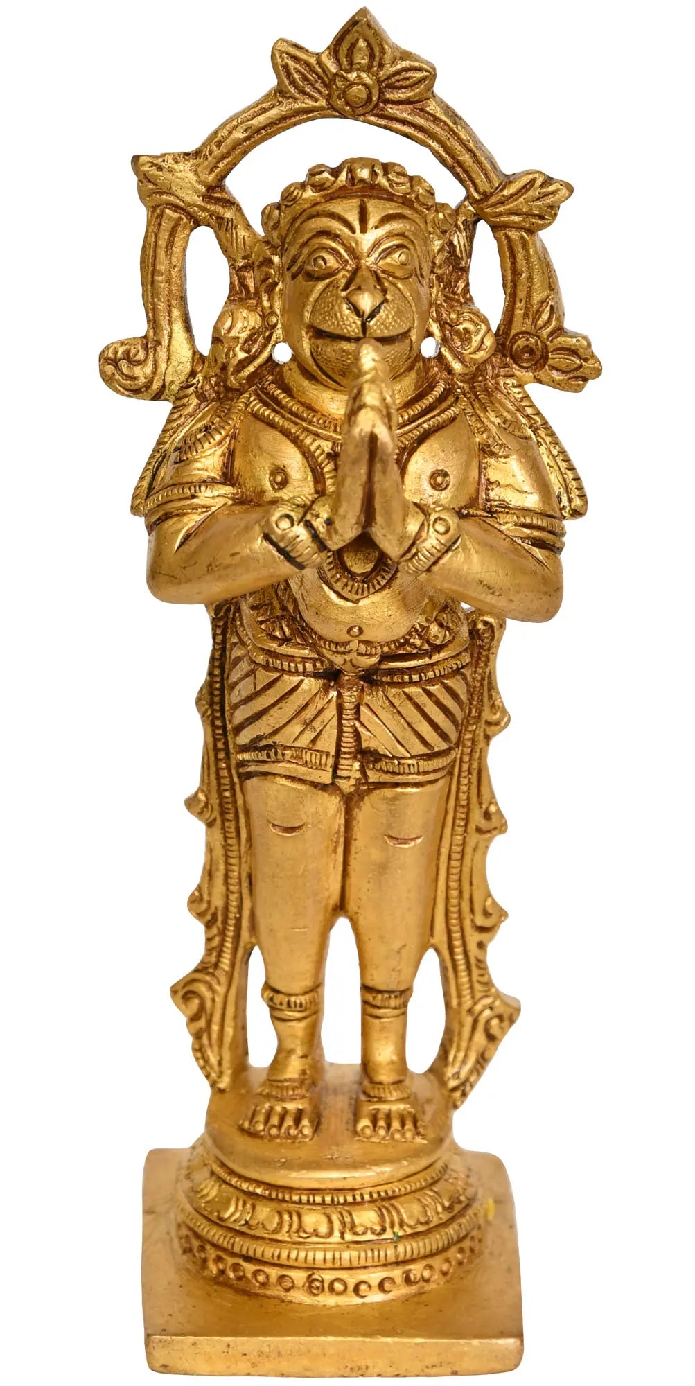 Rama Bhakta Hanuman Brass Statue