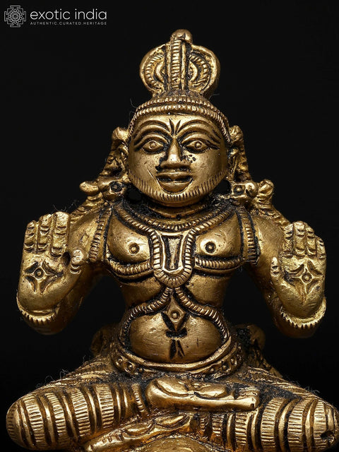 3" Small Kurma Avatar of Lord Vishnu | Brass Statue