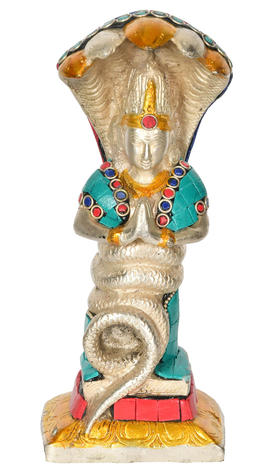 7" Patanjali Brass Statue Handmade