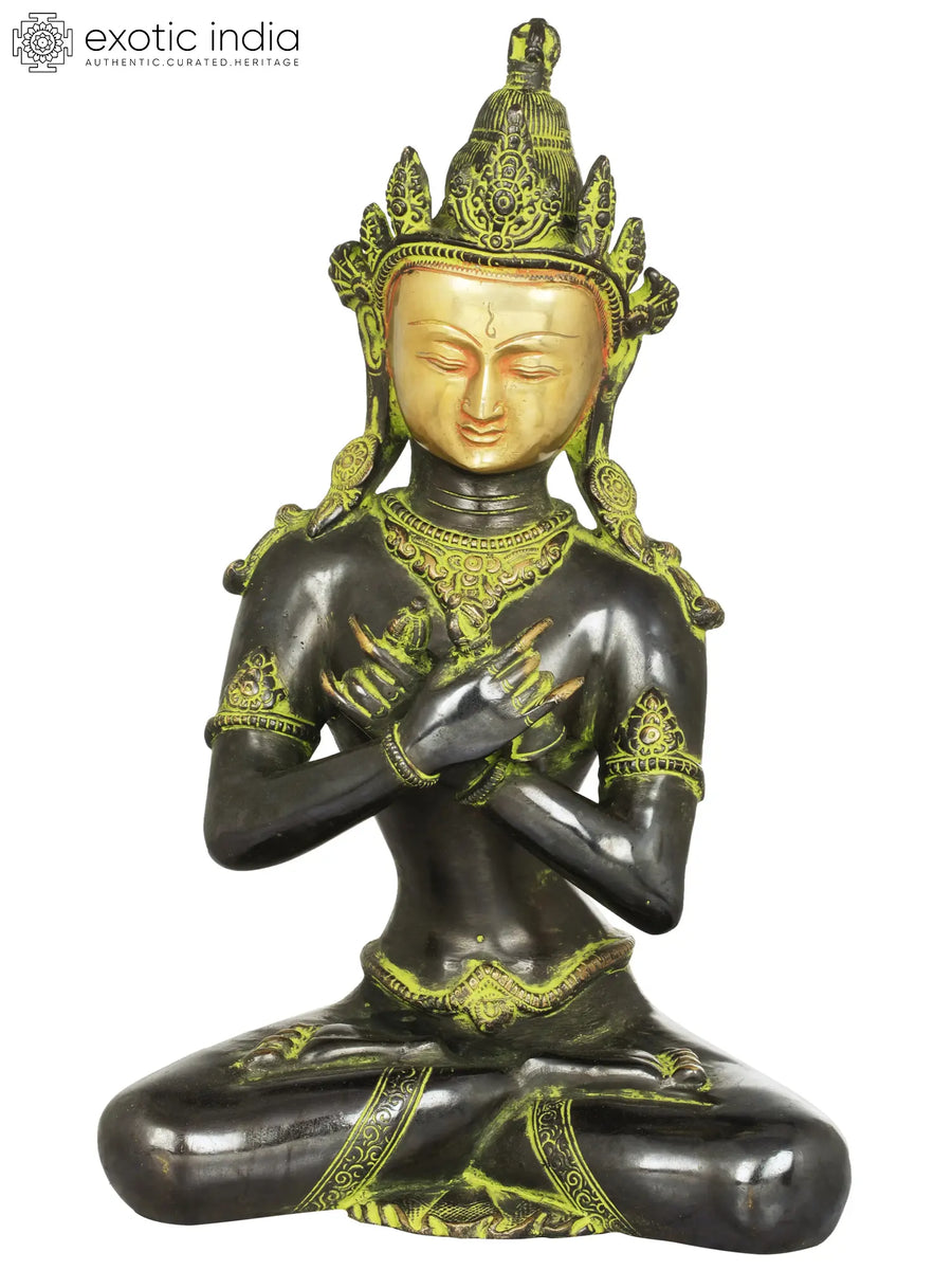 13" Vajradhara Tibetan Buddhist Brass Statue for Pooja