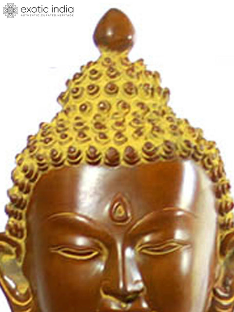 28" Large Yoga-murti Buddha Brass Idol | Handmade Buddhist Statue
