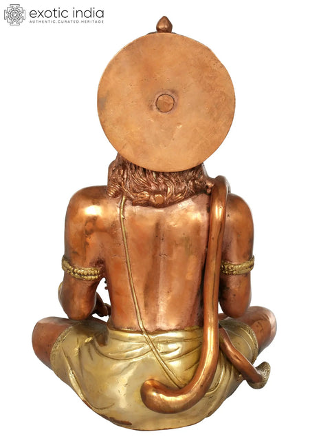 11" Blessing Hanuman Brass Statue | Hindu God Figurine