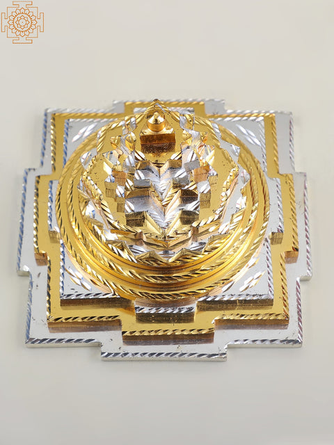 Sacred Multi-pyramid Brass Maha Meru Shri Yantra