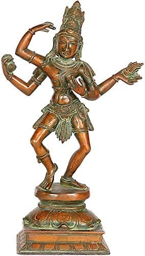 11" Dancing Shiva Brass Statue Handmade