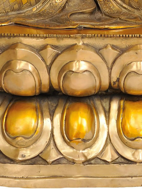 Large Buddha Brass Sculpture | Buddhist Statue