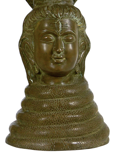 17" Shiva as Nagaraja Brass Statue – Handmade, Authentic Indian Craftsmanship