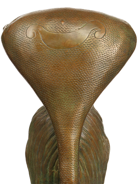 17" Shiva as Nagaraja Brass Statue – Handmade, Authentic Indian Craftsmanship