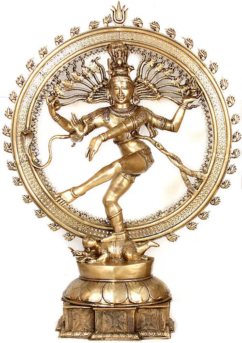 54" Nataraja Handmade Brass Statue for Home Decor