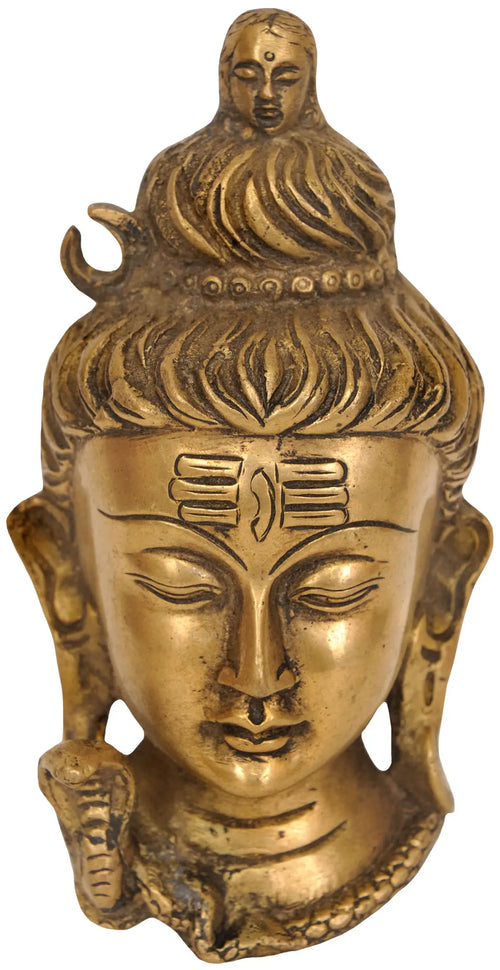 6" Three Adventures of Lord Shiva Brass Statue Handmade
